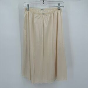 Henson Womens Vintage Ivory Lace Trim Half Slip Size XL Modest Feminine Lingerie